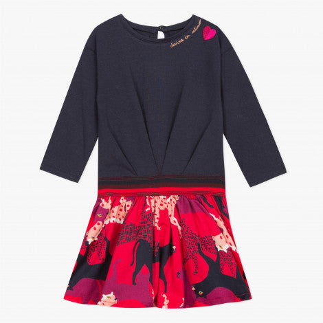 Catimini Little Girl Two-material Skirt with Jersey (6m, 12m, 18m, 3A, 4A)