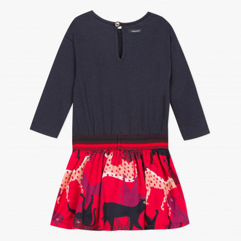 Catimini Little Girl Two-material Skirt with Jersey (6m, 12m, 18m, 3A, 4A)