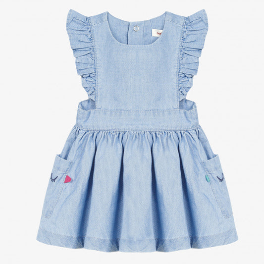 Catimini Baby Girl's Light Fancy Denim Dress