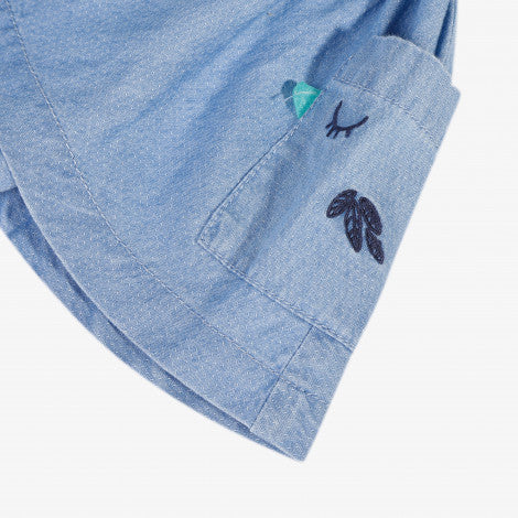 Catimini Baby Girl's Light Fancy Denim Dress