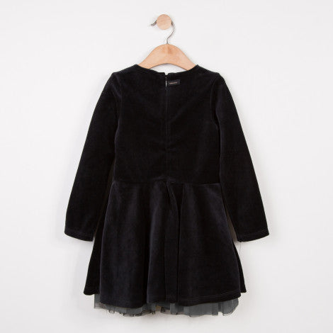 Catimini Velvet Dress with Jeweled Bow (Size 5, 6, 8)