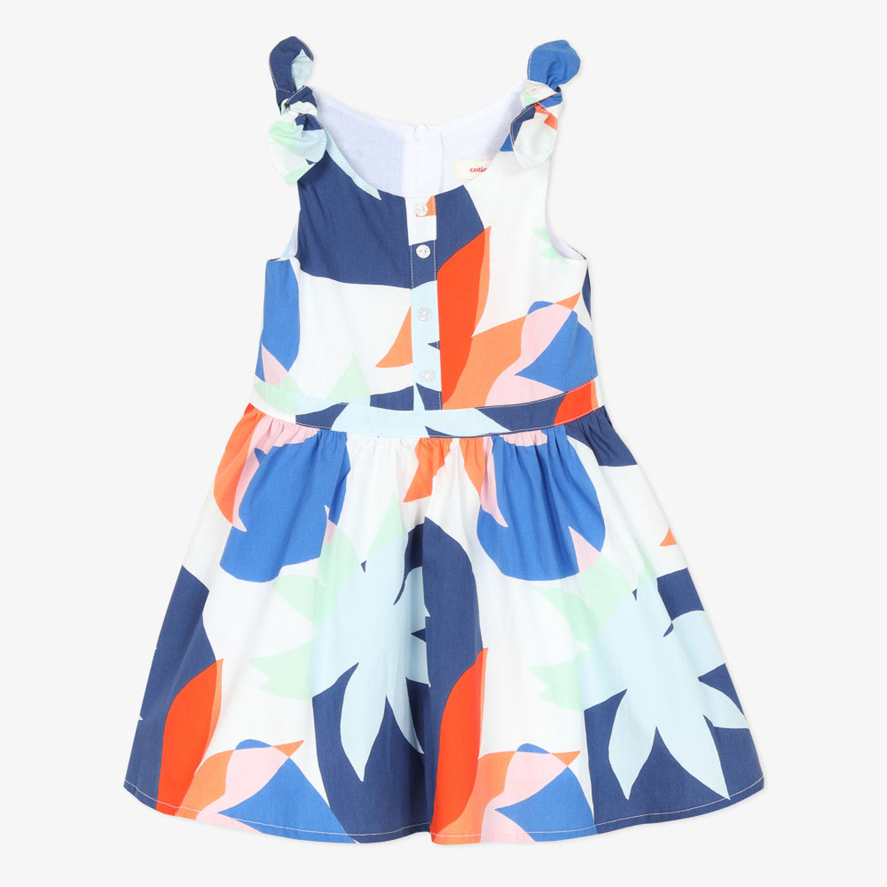 Catimini Girl's Colorful Floral Print Dress (Size 4)