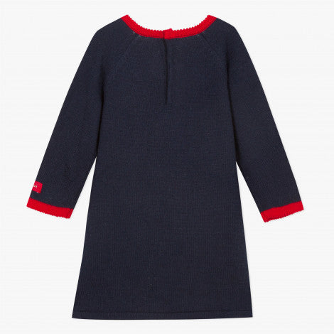 Catimini Little Girl Cat Pattern Jacquard Dress (6m)