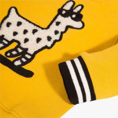 Catimini Little Boy Yellow Fleece Llama Jacket (3m)