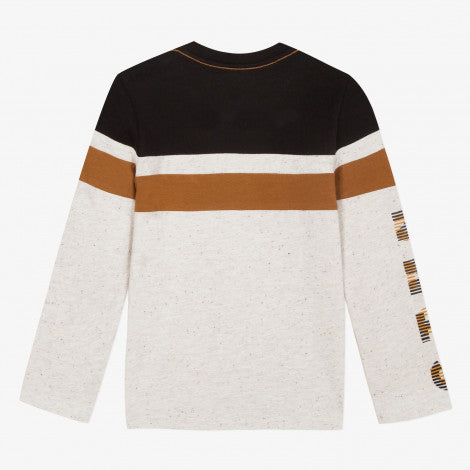 Catimini Boy Mottled T-shirt with Detail (Size 3)