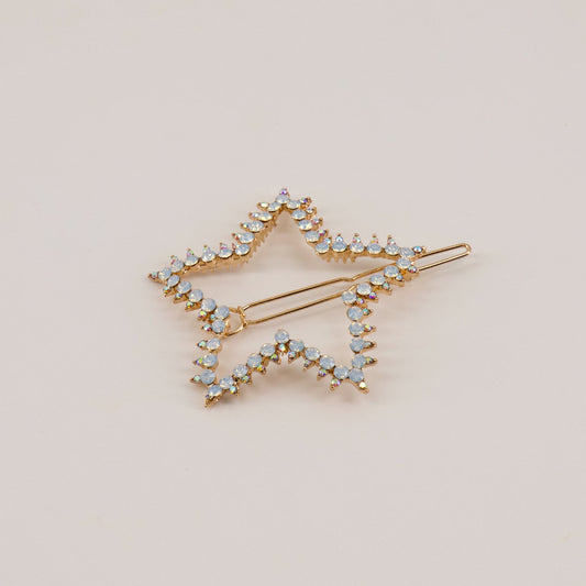 The Alexa Star Blue Diamante Hair Clip