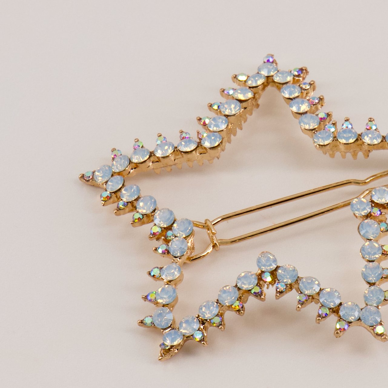 The Alexa Star Blue Diamante Hair Clip
