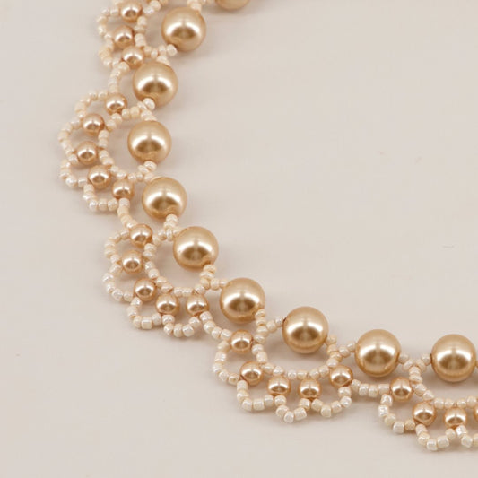 The Designer Charise Lace Pearl Necklace