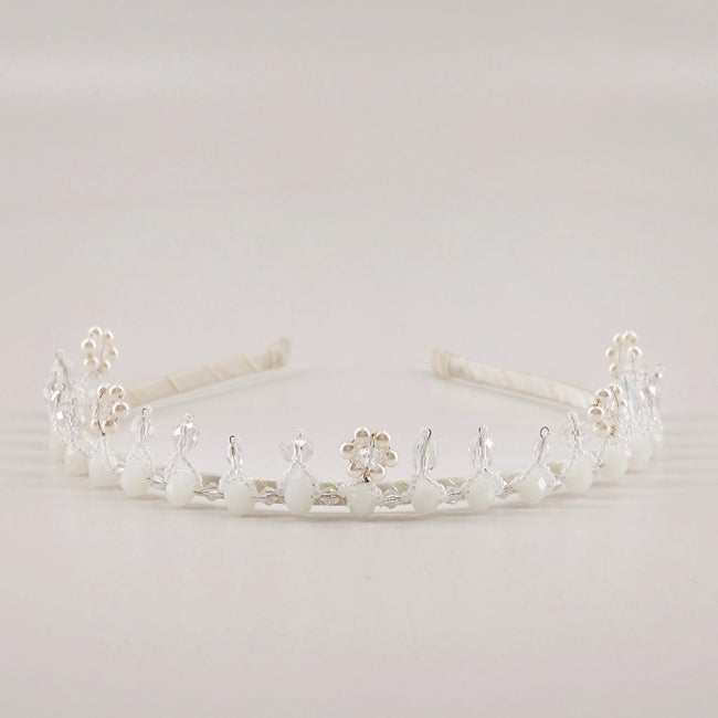 The Elqeena Crystal Crown Designer Girls Headband