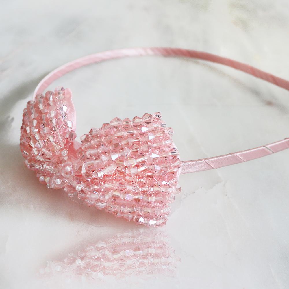 The My Crystal Designer Hair Bow Girls Headband × 1