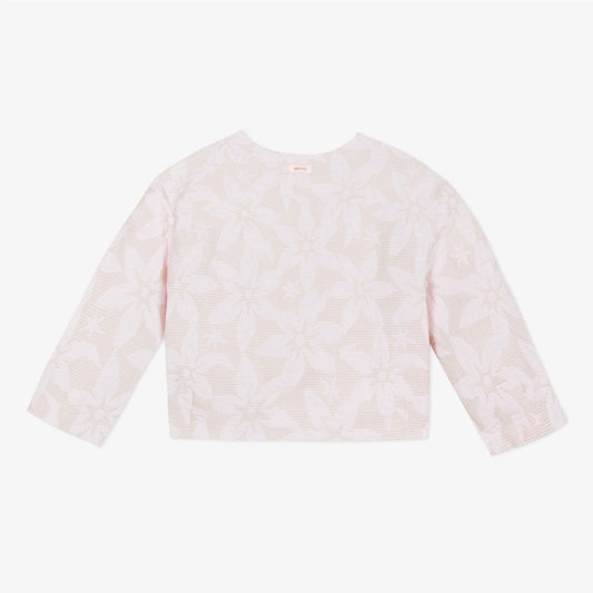 Catimini Smart Jacket in Powder Pink Jacquard (Size 4, 5, 6)