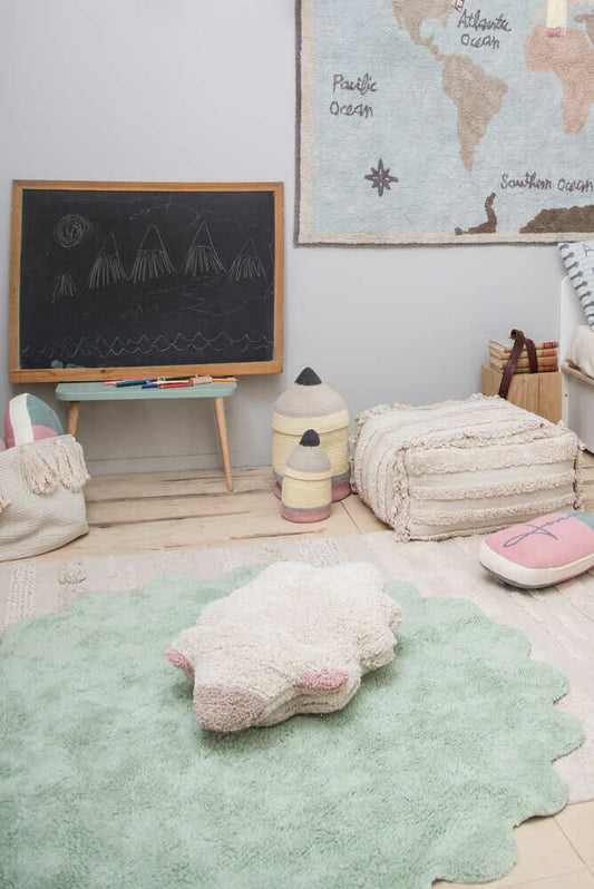 Washable Rug Puffy Sheep