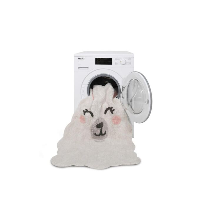 Washable Cotton Rug Smile Like a Llama