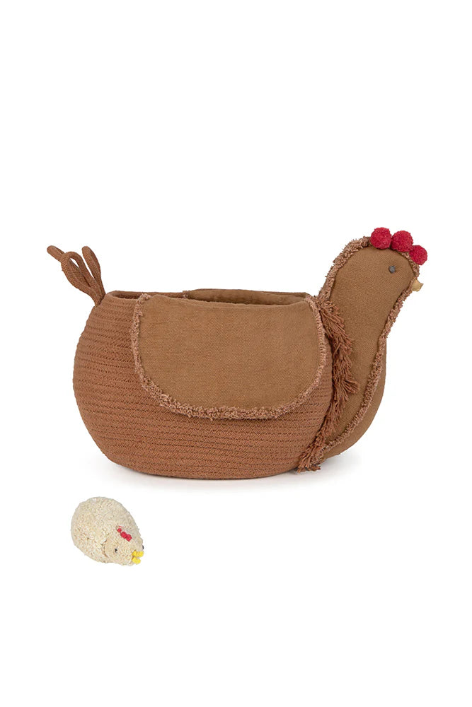 Lorena Canals STORAGE BASKET CHICKEN TOFFEE