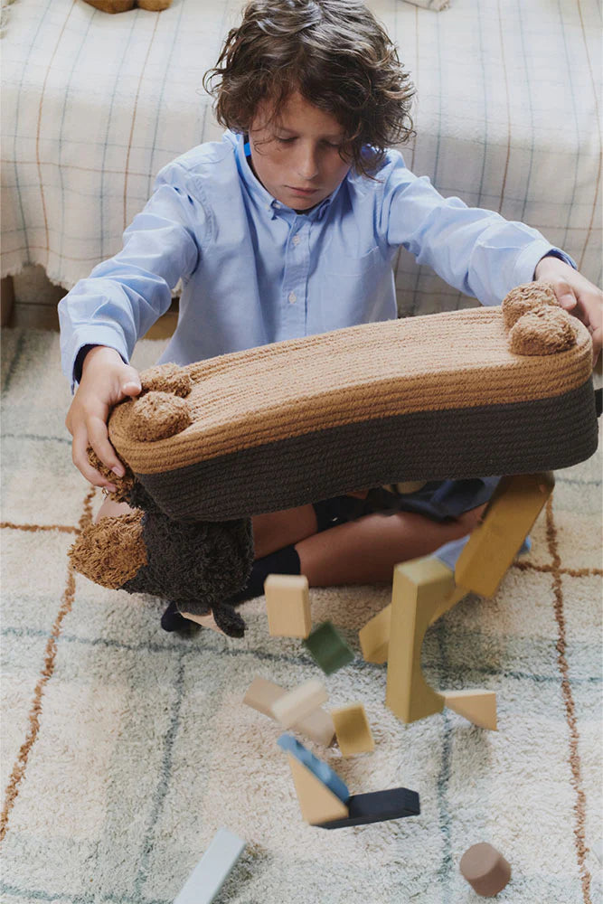 Lorena Canals WASHABLE RUG TARTAN BLUE SAGE