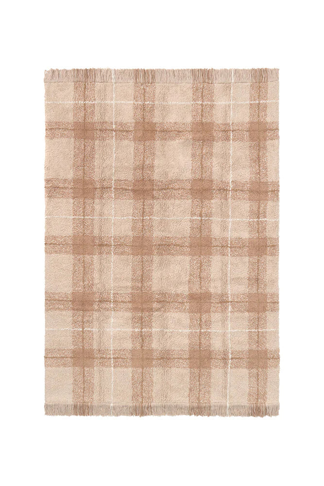 Lorena Canals WASHABLE RUG TARTAN ROSE