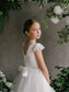 Teter Warm Girl's Communion Off White Lace Tulle Dress: Serena Dress