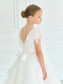 Teter Warm Girl's Communion Off White Lace Tulle Dress: Audrey Dress