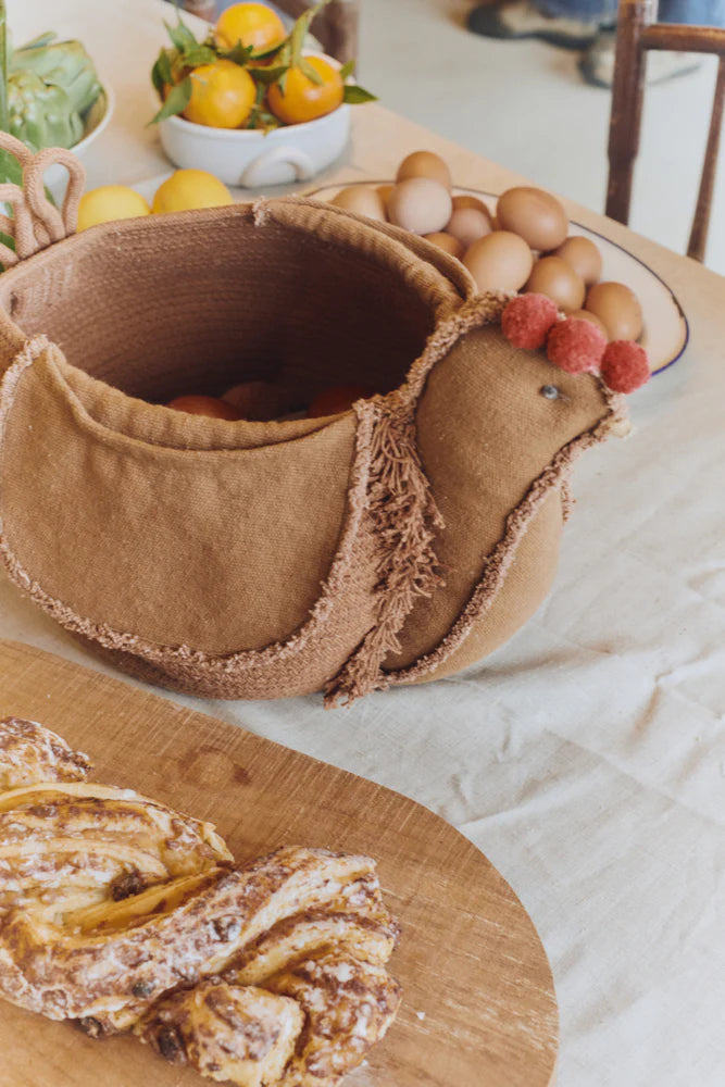 Lorena Canals STORAGE BASKET CHICKEN TOFFEE