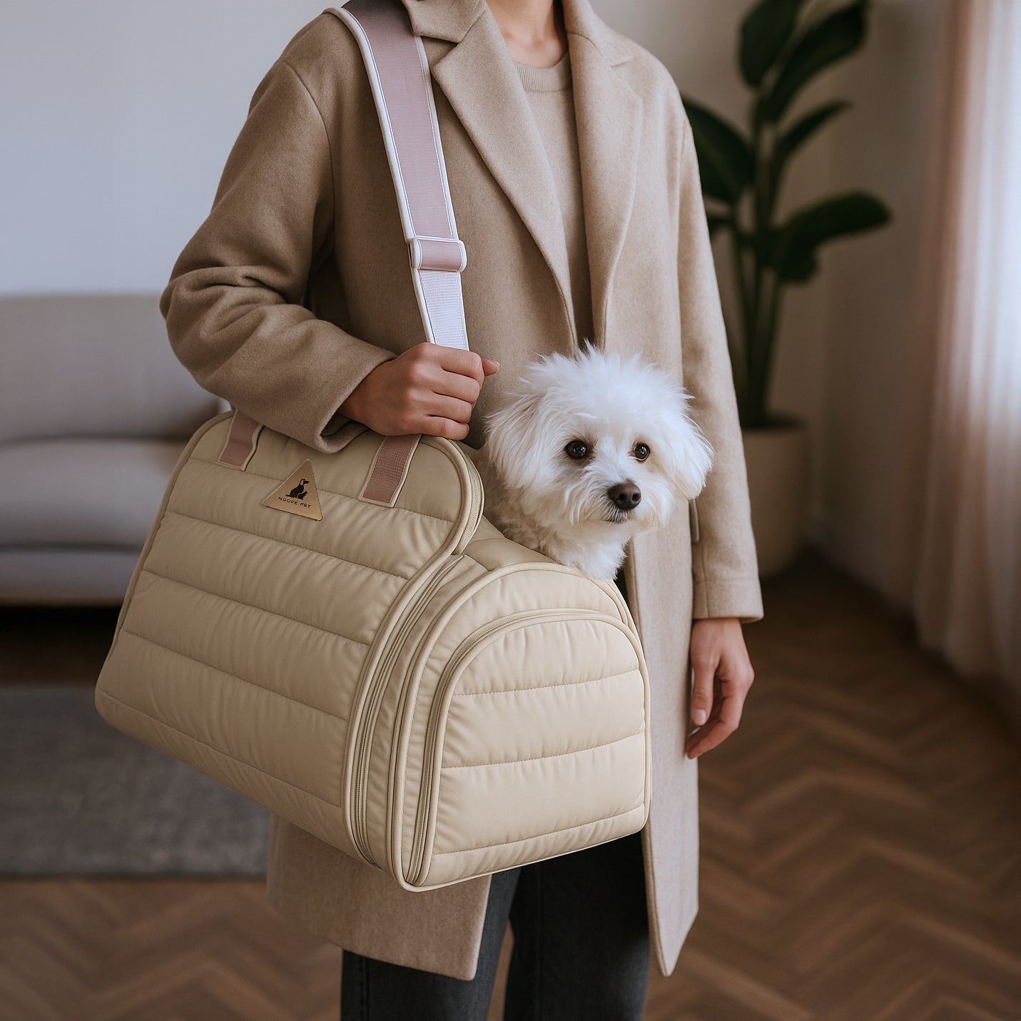 Nooee Pet Oliver Carrier – Quilted Travel Bag