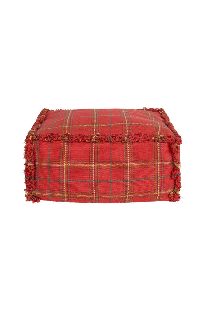Lorena Canals HANDLOOM PUFF MAPPLE RED