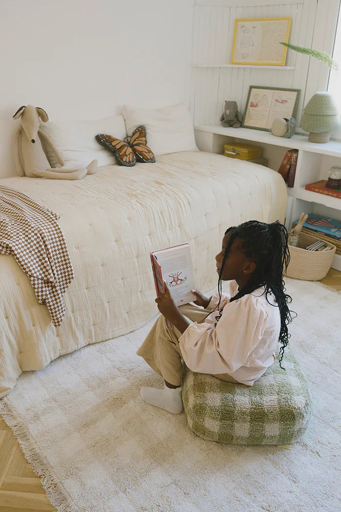 Lorena Canals Puff Vichy MATCHA - Pre Order