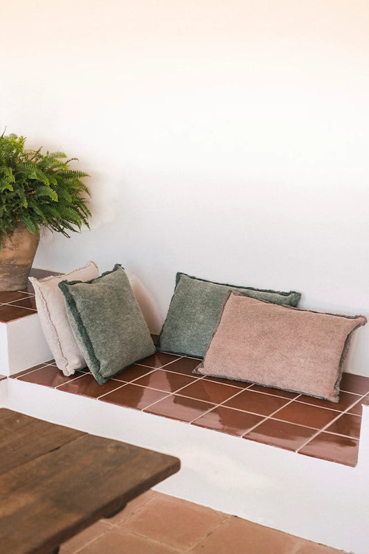 Lorena Canals STONEWASHED RECTANGULAR CUSHION SOIL BROWN