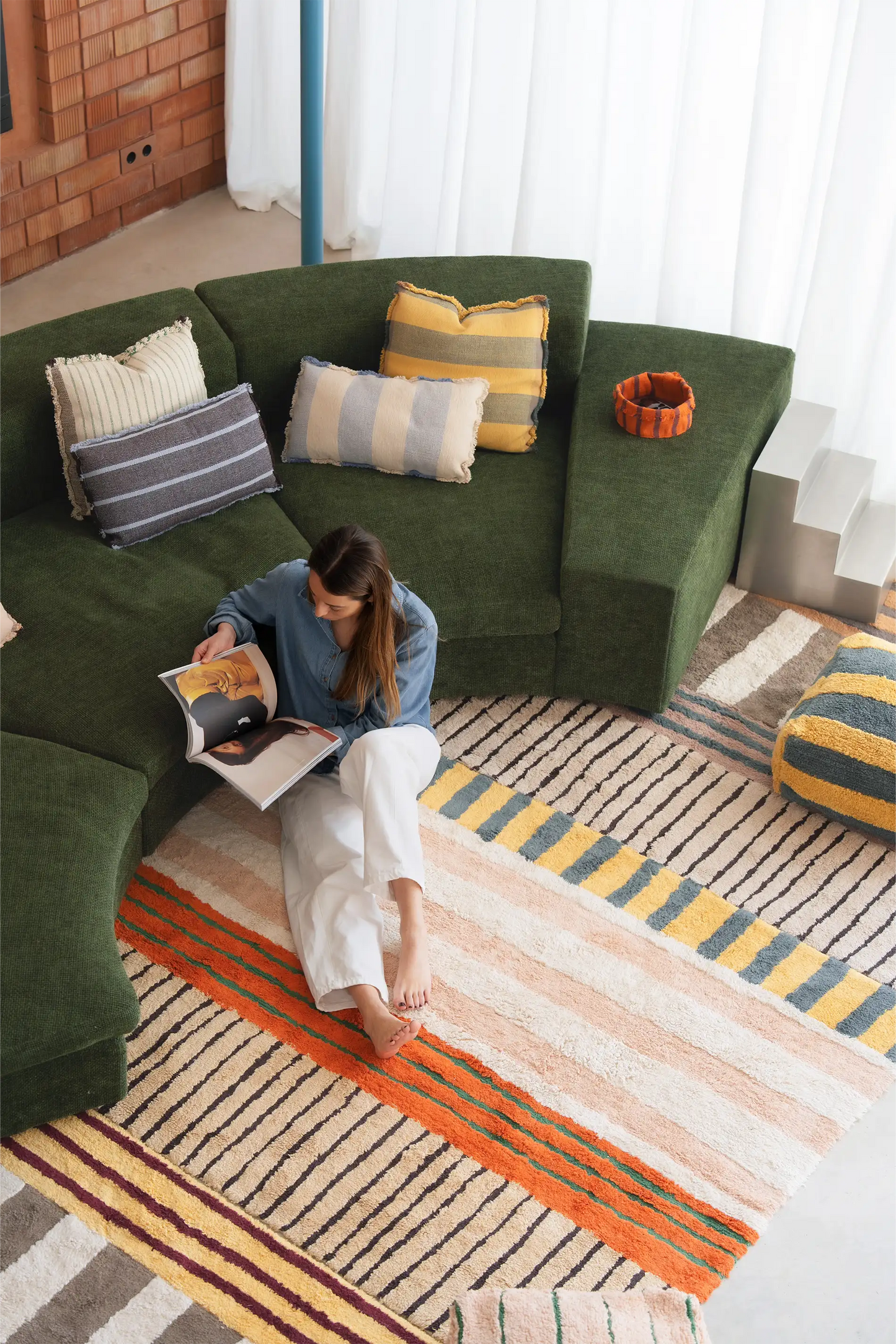 Lorena Canals Washable Rug Color On Clay