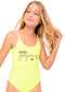 Hello Gorgeous Neon Yellow Swimsuit
