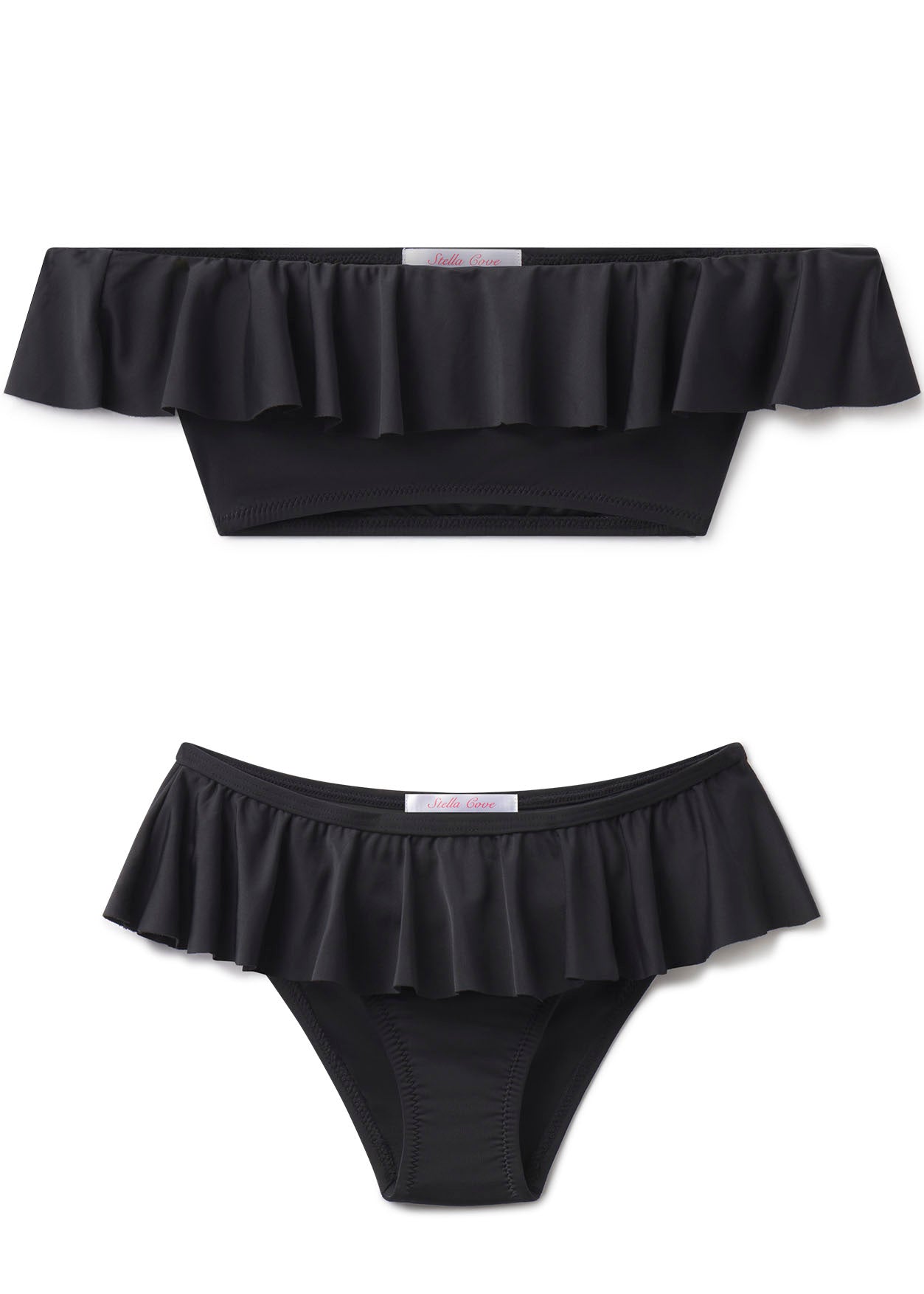 Black Ruffle Bikini for Girls