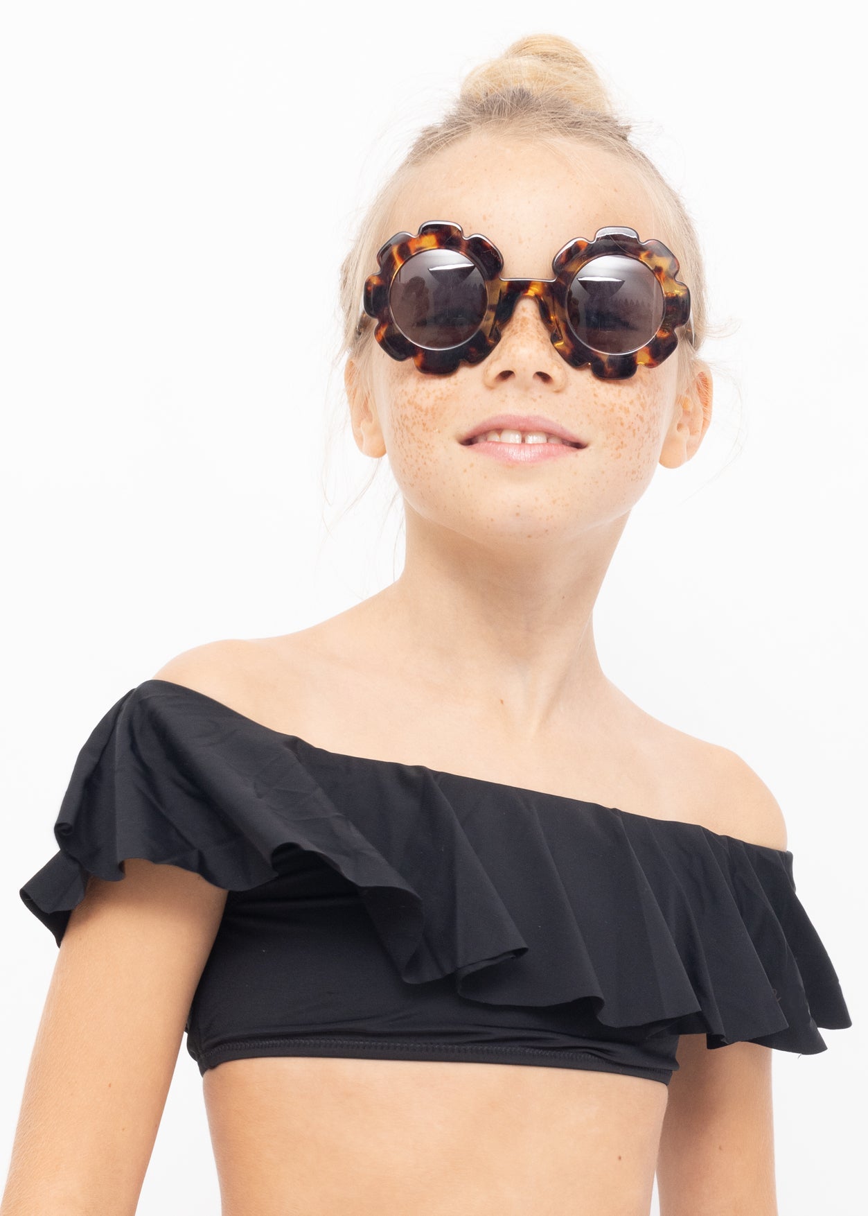 Black Ruffle Bikini for Girls