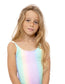 Rainbow Adjustable Straps Swimsuit