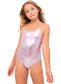 Good Vibes Metallic Pink Swimsuit