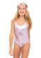 Metallic Pink Swimsuit