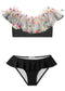 Floral Tulle Bikini