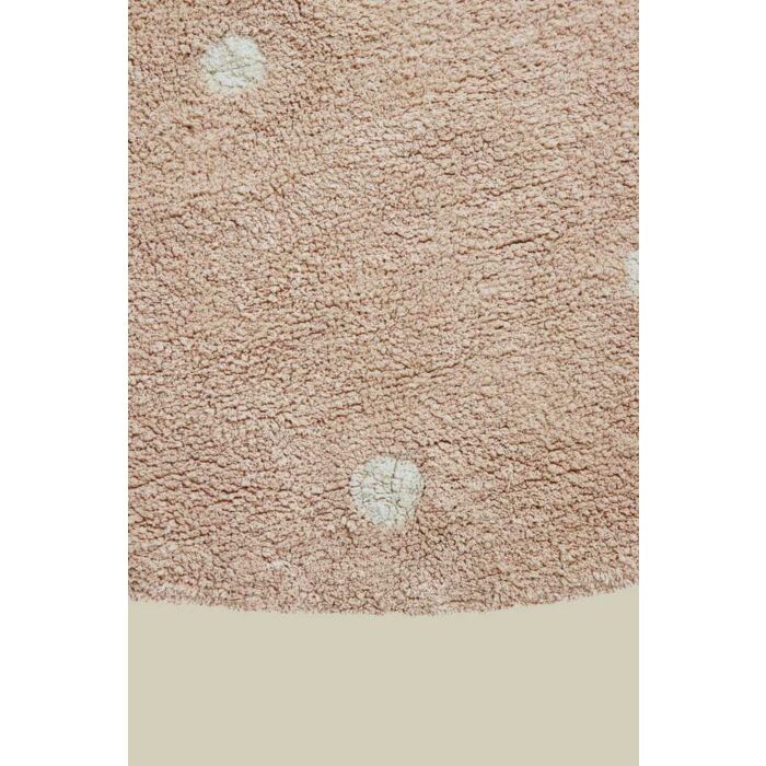 Lorena Canals Washable Rug Round Dot Rose