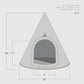 Nooee Pet Cave Lucy (M) – Gray