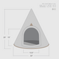 Nooee Pet Cave Molly  (XL) – Gray