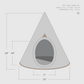 Nooee Pet Cave Toby (S)-Gray