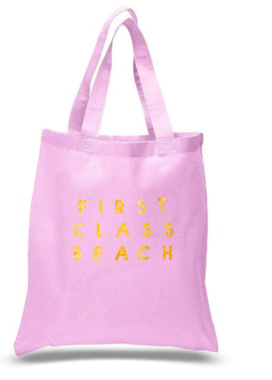 First Class Beach Gold in Beach Bag