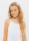 Rainbow Adjustable Straps Swimsuit