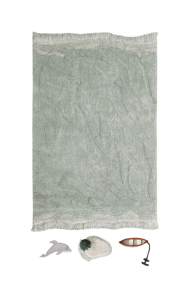 Lorena Canals Washable Play Rug Waves – Interactive Ocean-Themed Kids Play Rug