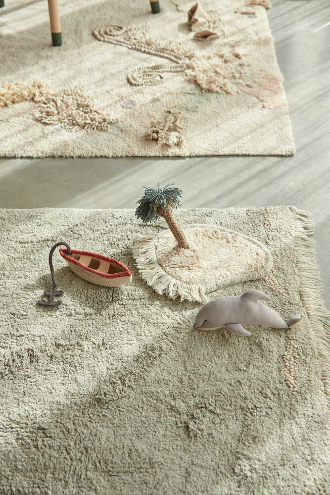Lorena Canals Washable Play Rug Waves – Interactive Ocean-Themed Kids Play Rug