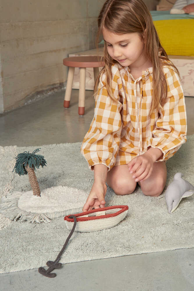 Lorena Canals Washable Play Rug Waves – Interactive Ocean-Themed Kids Play Rug