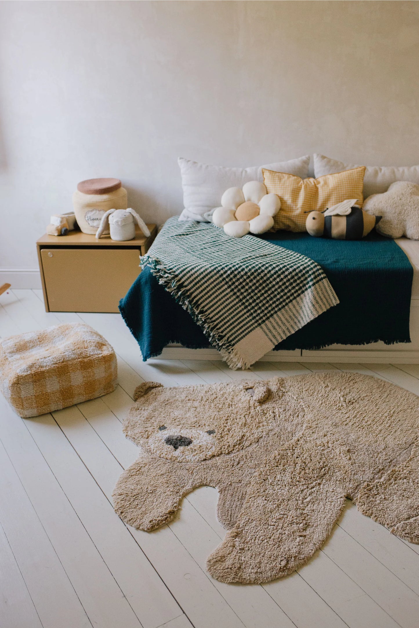 Lorena Canals Bear Washable Cotton Rug –  Children's Area Rug(New Product!)