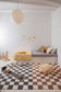 Lorena Canals WASHABLE RUG KITCHEN TILES DARK GREY  (Various Sizes)