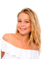 White Ruffle  Bathing Suit
