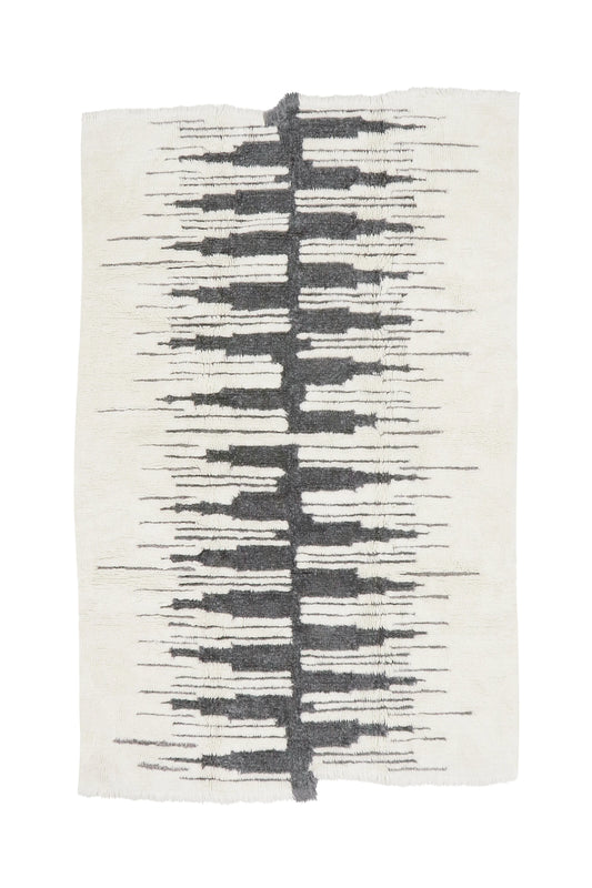 Lorena Canals WOOL AREA RUG ZAGROS GREY