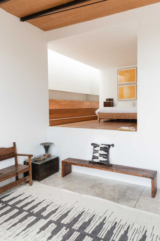 Lorena Canals WOOL AREA RUG ZAGROS GREY