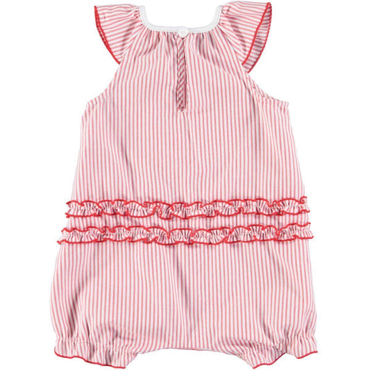 Petit Bateau Girl’s Bloomer Onesie with Frills (12m, 18m)